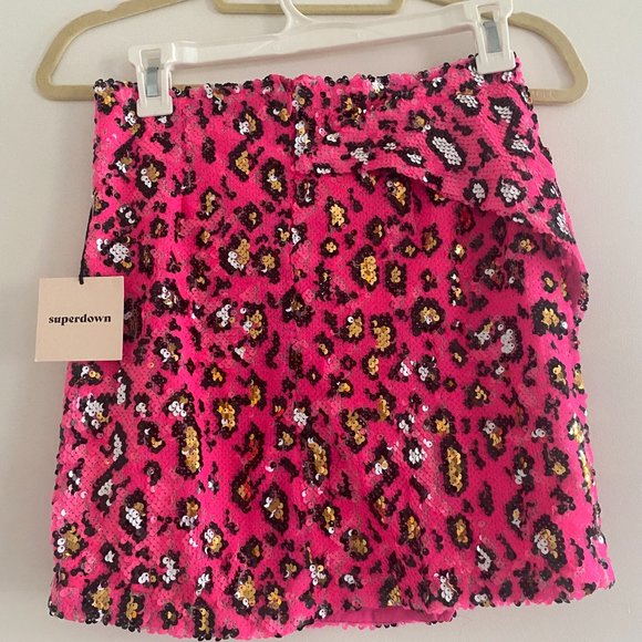 superdown Selma Sequin Overlay Skirt BRAND NEW TAGS ON - Picture 6 of 6
